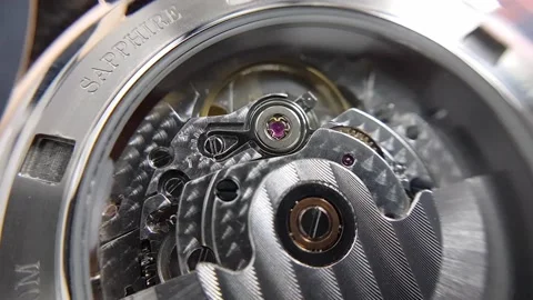 Watch movement close up clip1 1080p Stock Footage