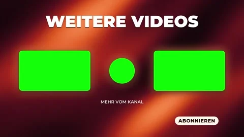 Watch next endscreen ember DE Stock Footage 345603696