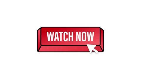 Watch now button in flat style on white background. Isolated Motion graphics Stock Footage 196872323