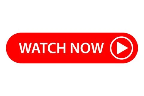 Watch now button icon vector play video button sign Watch now buttons. Play.. Stock Illustration