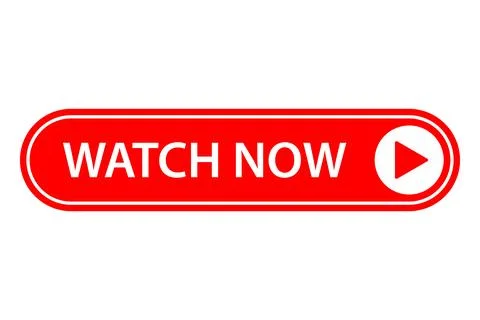 Watch now button icon vector play video button sign Watch now buttons. Play.. Stock Illustration