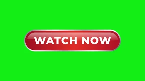 Watch Now Glossy Red Web Button Design Animation on Green Background Stock Footage 248909075