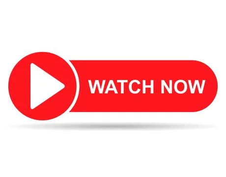 Watch now shadow icon, website online button player symbol, play video vector Stock Illustration