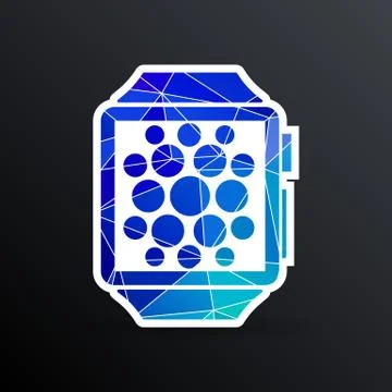 Watch Phone icon vector tablet flat multimedia Stock Illustration