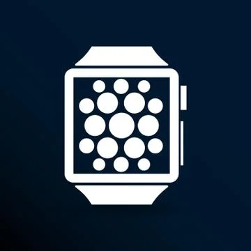 Watch Phone icon vector tablet flat multimedia Stock Illustration