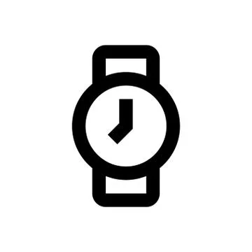 Watch pixel perfect icon Stock Illustration