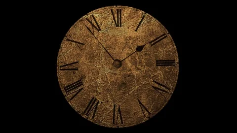 Watch quickly go. Time Lapse Clock. Old watch Video stock 74804950