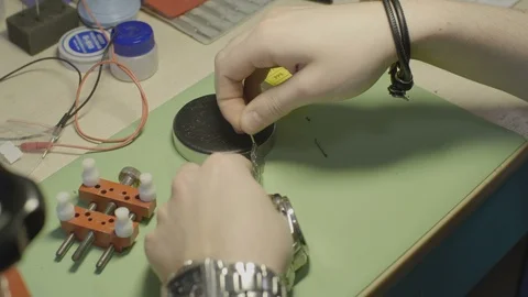 Watch repair Stock Footage 93963415
