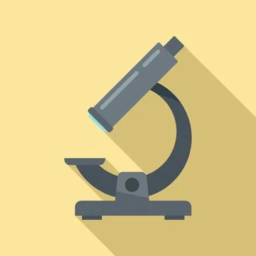 Watch repair microscope icon, flat style Illustrazione stock