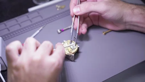 Watch Repair Process Stock Footage 311201910