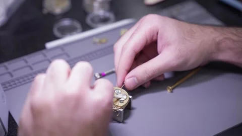 Watch Repair Techniques Stock Footage 311201728
