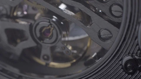 Watch rotating macro in studio Stock-Footage 93585926