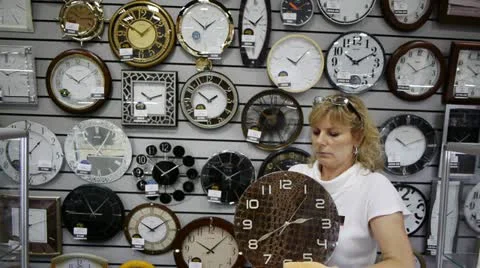 In the watch shop 스톡 동영상 12634714