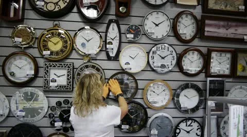 In the watch shop 스톡 동영상 12634751