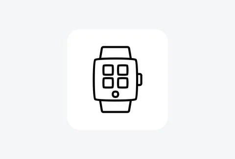 Watch technology fully editable vector icon Stock Illustration