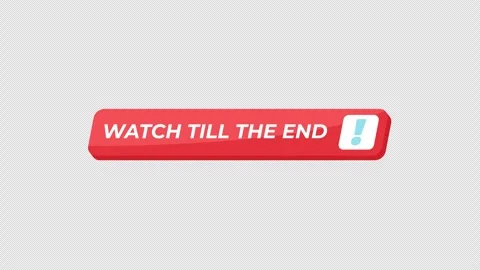 Watch till the end isometric UI button animation Stock Footage 332232455