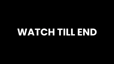 Watch till end smooth text animation isolated on black background Video stock 326341925