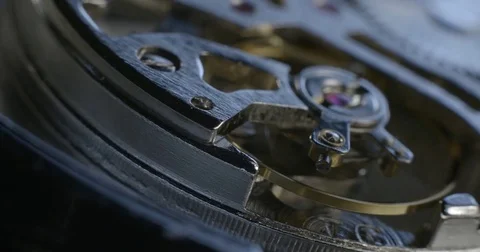 Watch tourbillon macro Stock Footage 84634739