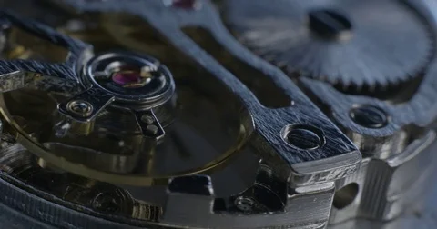 Watch tourbillon macro Stock Footage 84634794