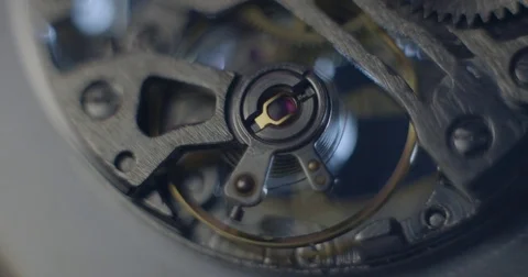 Watch tourbillon macro Stock Footage 84634945
