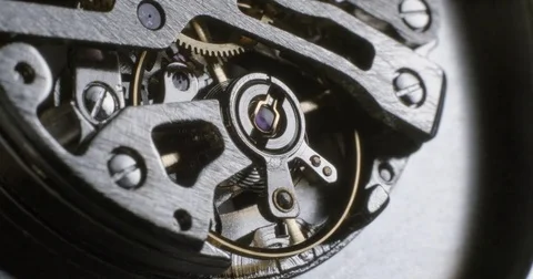 Watch tourbillon rotating macro slowmotion Видео 79885614