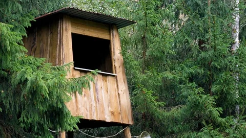 Watch tower booth close up 库存影片 121151800