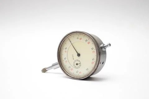 Watch-type micrometer with a dial for accurate measurements Foto stock