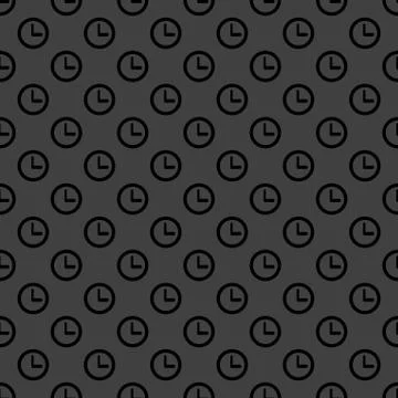 Watch web icon. flat design. Seamless pattern. Stock Illustration