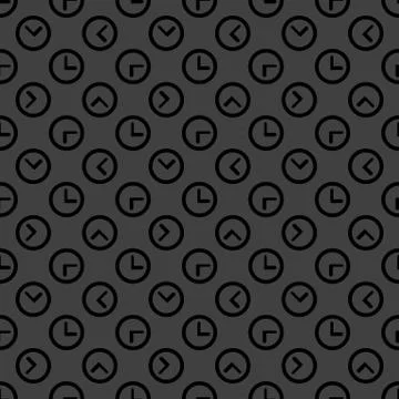 Watch web icon. flat design. Seamless pattern. イラスト素材