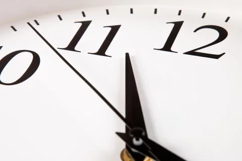 Watch with white dial. Stock Photos