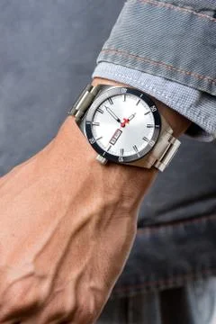 Watch on the wrist Foto stock