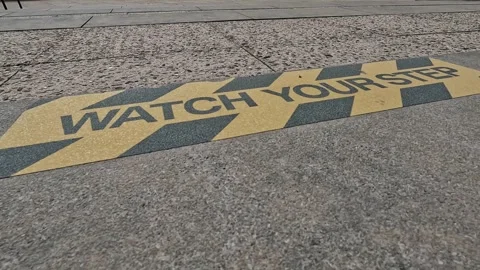 Watch Your Step 스톡 동영상 249819117