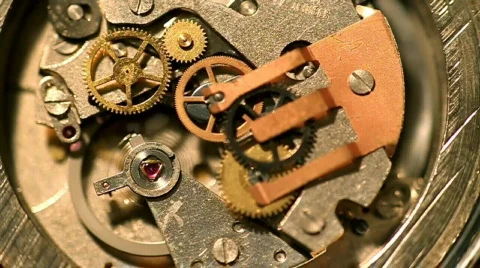 Watch/Clock Cogs - 3 clips in 1 Stock Footage 611192