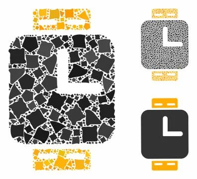 Watches Composition Icon of Bumpy Items Stockillustratie