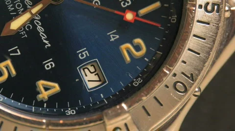 Watchface Macro HD Stock Footage 505489