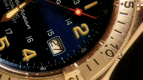 Watchface Macro HD Stock Footage 505546