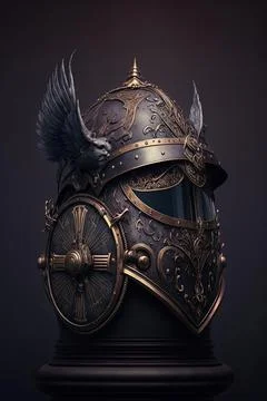 Watchful helm Stock Illustration