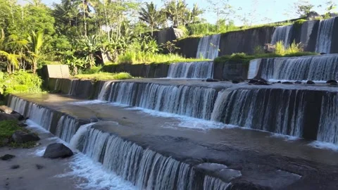 Watching Closely on Water Fall Stock Footage 146566863