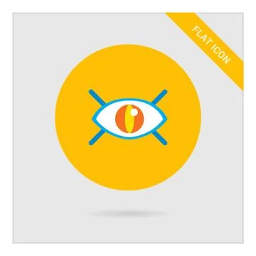 Watching eye icon Stock Illustration