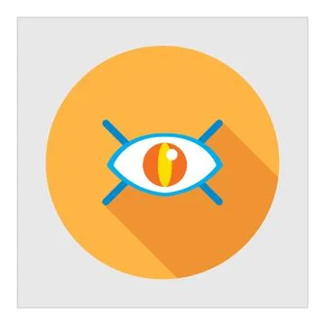 Watching eye icon Illustrazione stock