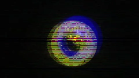 The Watching Eyes: A Looping Animation Stock Footage 302478486
