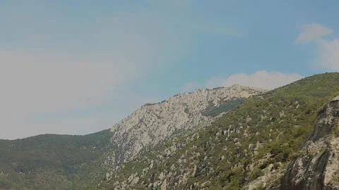 Watching the fields and the sky from the car window. Stock Footage 165370802