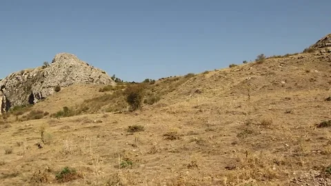 Watching the fields and the sky from the car window. Stock Footage 165397645