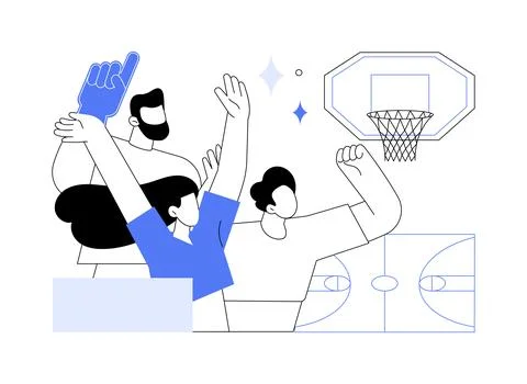 Watching game isolated cartoon vector illustrations. Ilustración de archivo