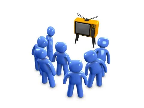 Watching 스톡 일러스트