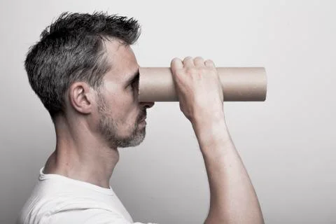 Watching the infinity Stock Photos