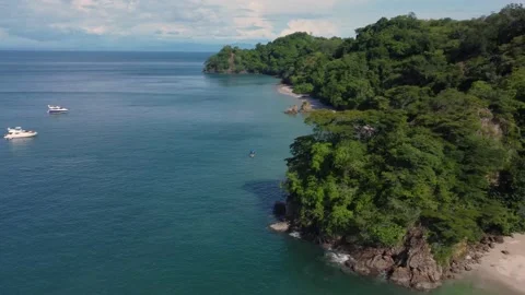 Watching Isla Tortuga from above Stock Footage 166561795