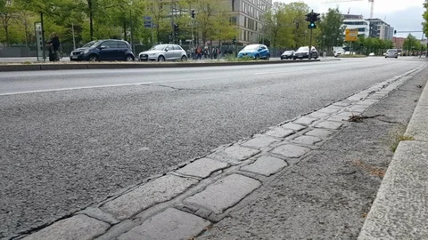 Watching the line of the wall Berlin April 2019 Stock Footage 112049940