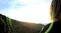 Watching Mountainside sunset HD Footage