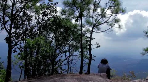 Watching panorama Video stock 8968645